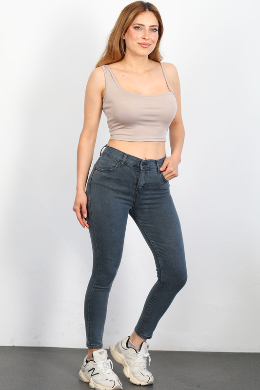 Ara Beden Kadın Antrasit Skinny Kot Pantolon - 4
