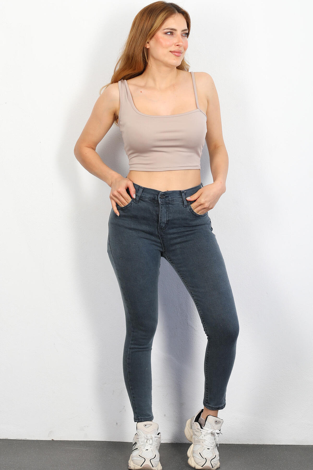 Ara Beden Kadın Antrasit Skinny Kot Pantolon