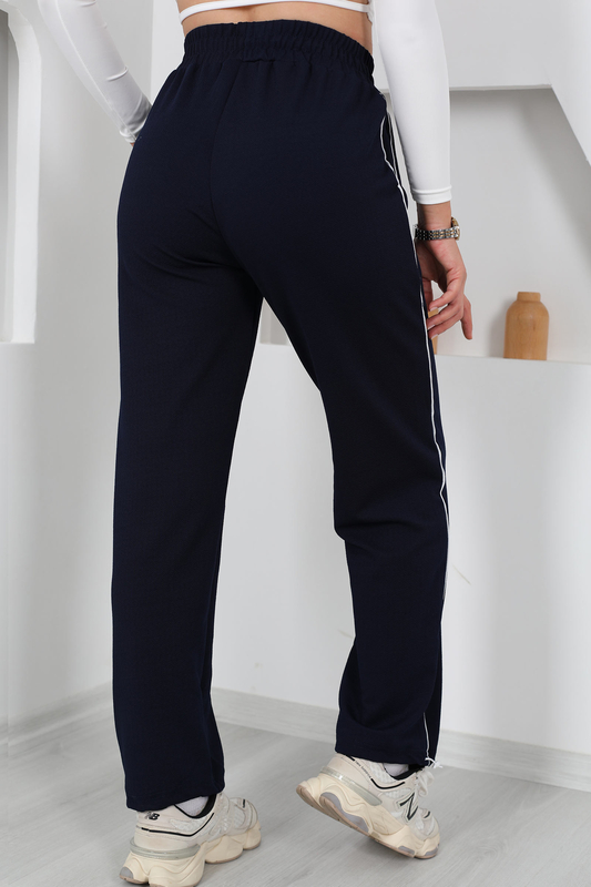 Arabiyeli Stoper Lacivert Kadın Pantolon - 5