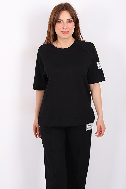 Arma Detaylı Reglan Kol Siyah Kadın Takım - 7