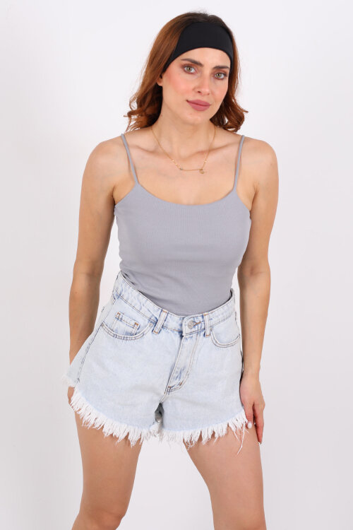 Askılı Kaşkorse Antrasit Kadın Atlet - 3