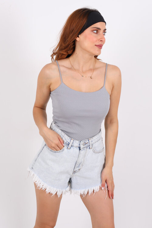 Askılı Kaşkorse Antrasit Kadın Atlet - Berox