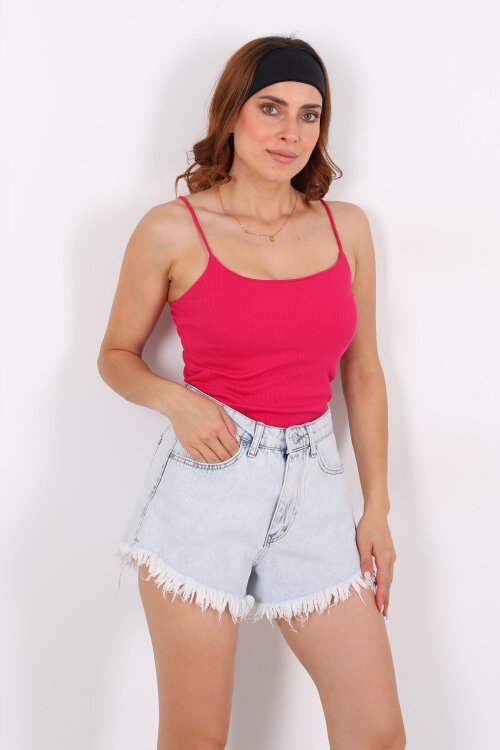 Askılı Kaşkorse Fuşya Kadın Atlet - Berox