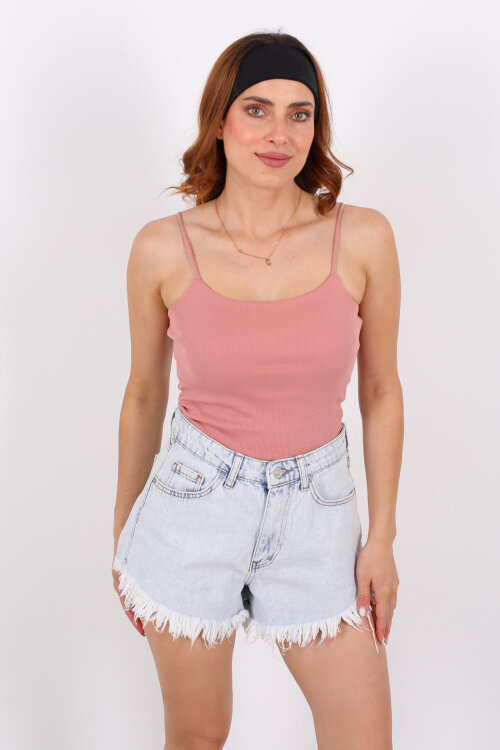 Askılı Kaşkorse Gül Kurusu Kadın Atlet - 4