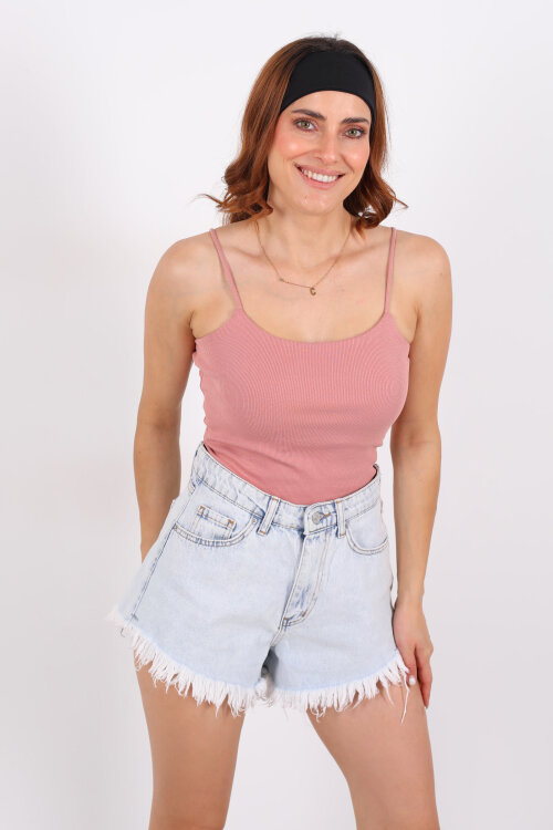 Askılı Kaşkorse Gül Kurusu Kadın Atlet - 3