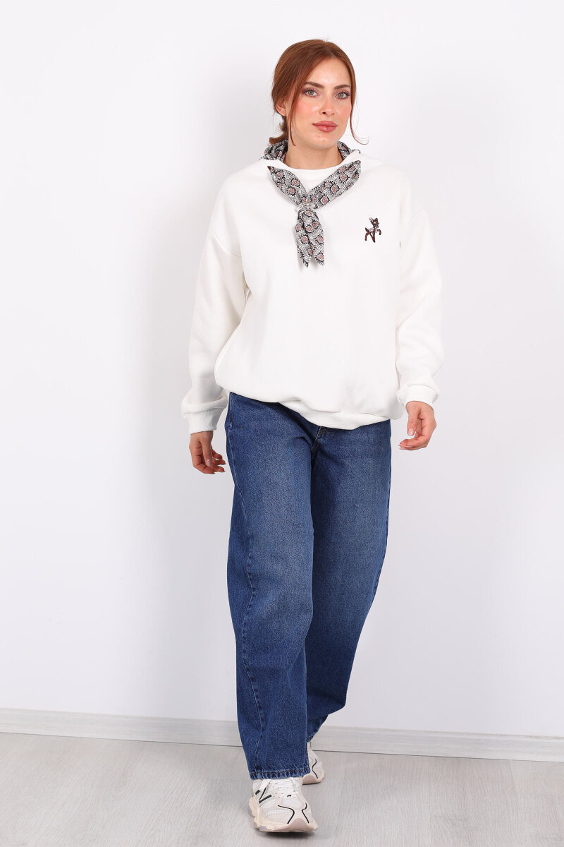 Barrel Koyu Buz Kadın Jeans - 7