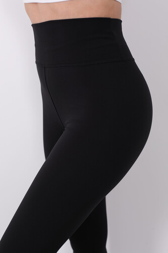 Berox Baskılı Ultra Yüksek Bel Belize Siyah Kadın Tayt - 5