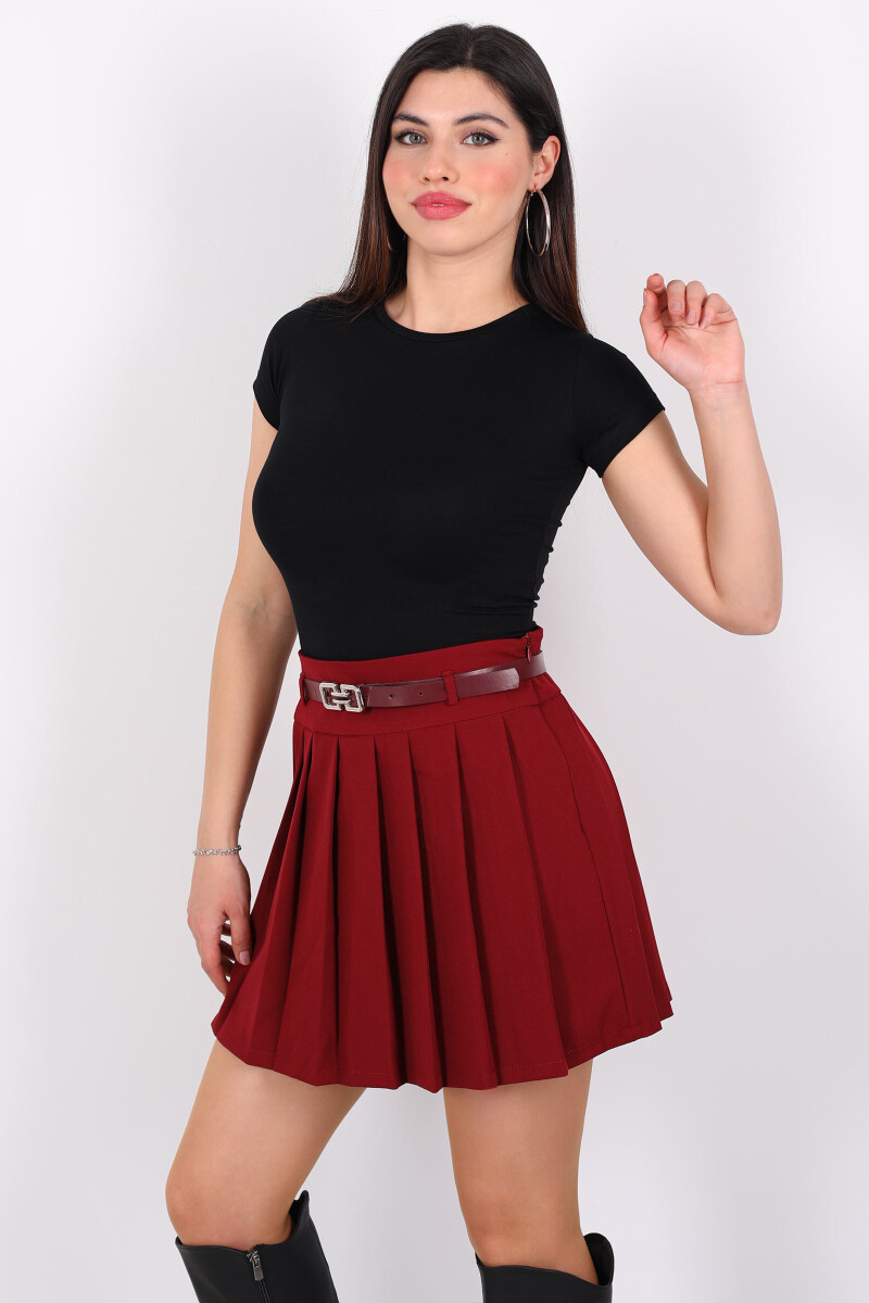 Bisiklet Yaka Kısa Kol Siyah Kadın Crop - 4