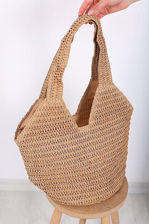 Kağıt Camel Tasarım Hasır Çanta - 4