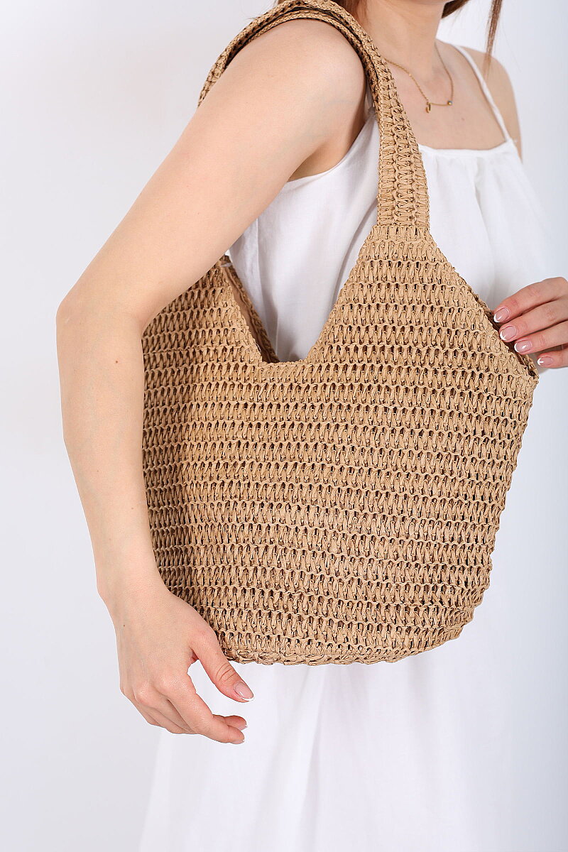 Kağıt Camel Tasarım Hasır Çanta - 1