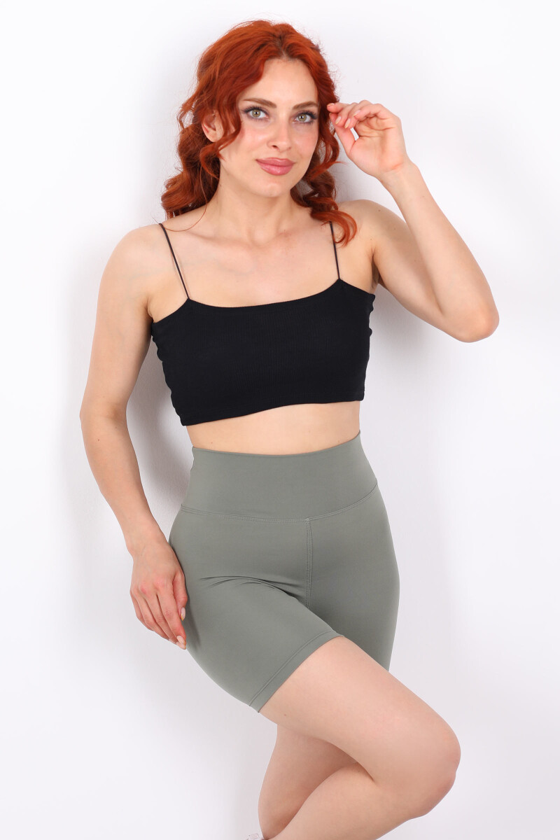Katya Mint Yeşili Kadın Toparlayıcı Şort Tayt - 1