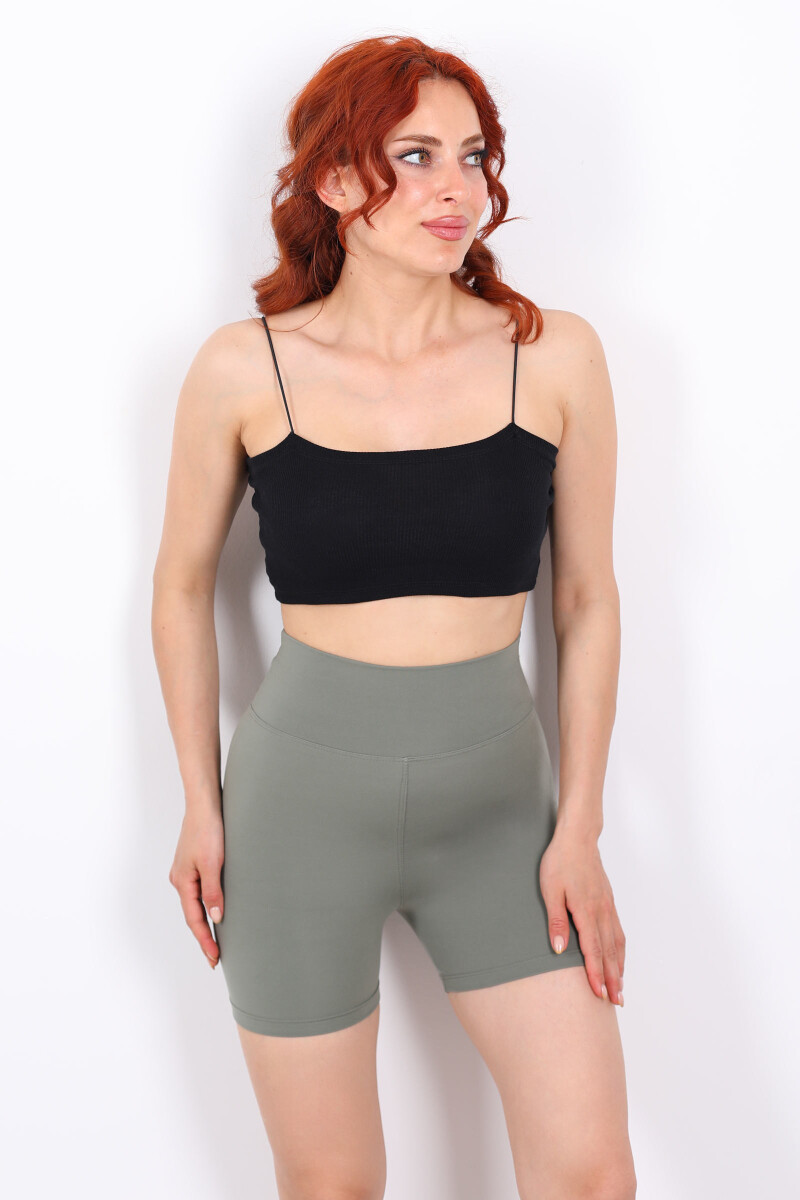 Katya Mint Yeşili Kadın Toparlayıcı Şort Tayt - 3