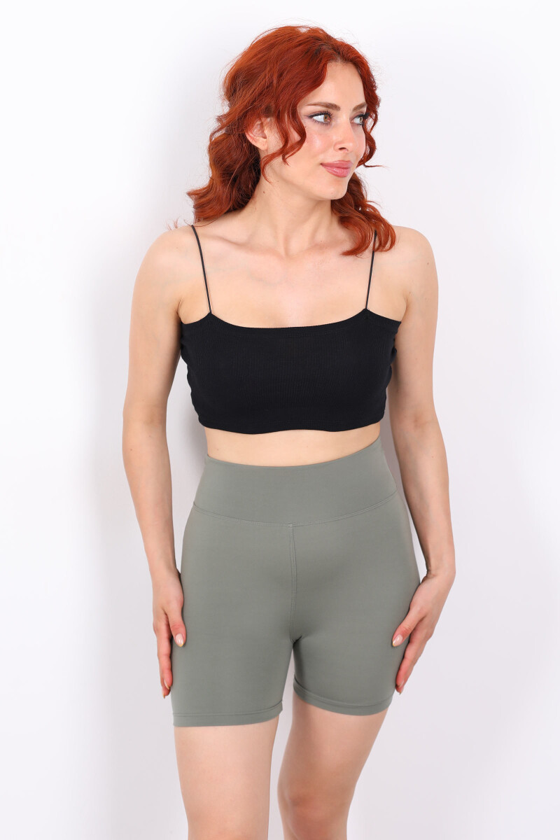 Katya Mint Yeşili Kadın Toparlayıcı Şort Tayt - 6
