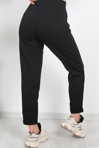 Original Armalı Duble Paça Siyah Kadın Pantolon - 5