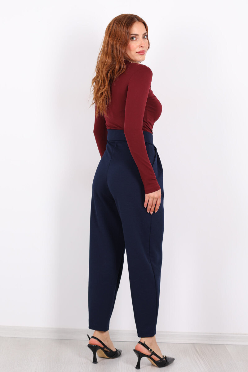 Pensli Lacivert Kadın Balon Pantolon - 5