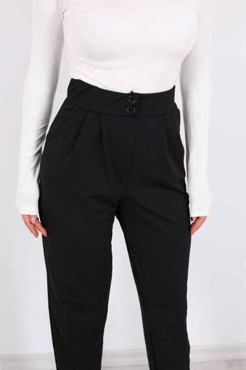 Pensli Siyah Kadın Balon Pantolon - Berox (1)