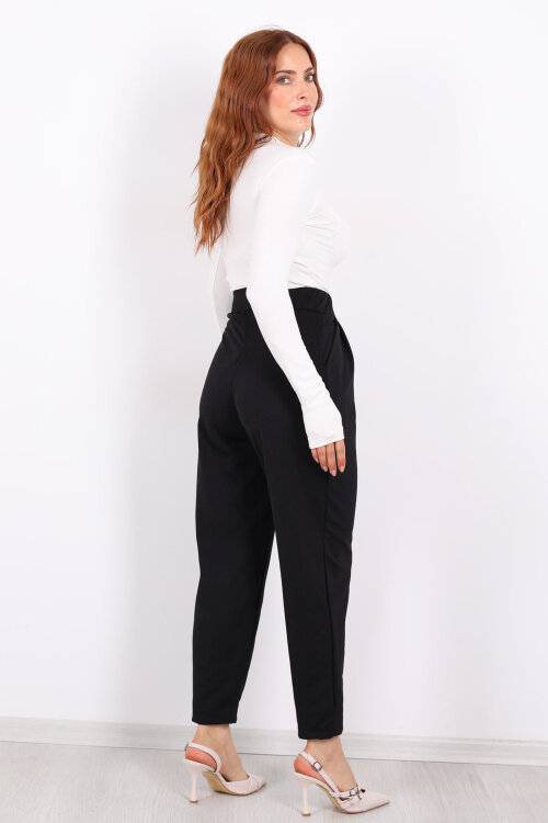 Pensli Siyah Kadın Balon Pantolon - 5