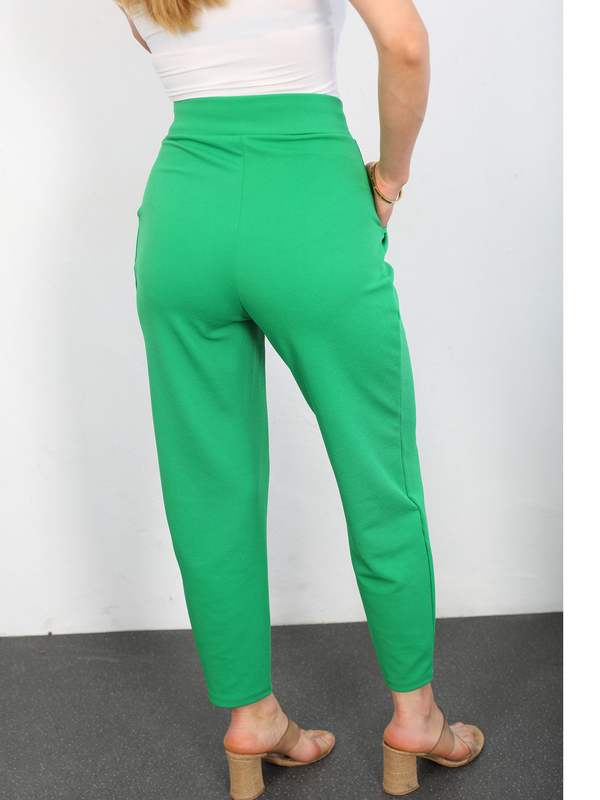 Pensli Yeşil Kadın Balon Pantolon - 4