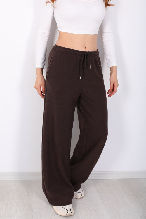 Selanik Boru Paça Acı Kahve Kadın Pantolon - Berox (1)