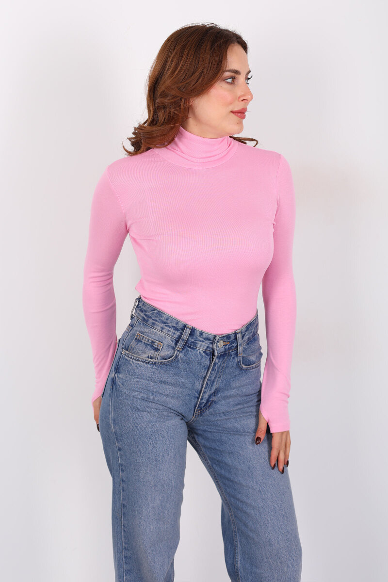 Tam Balıkçı Pembe Kadın Parmak Geçirmeli Buzzy Body - 3