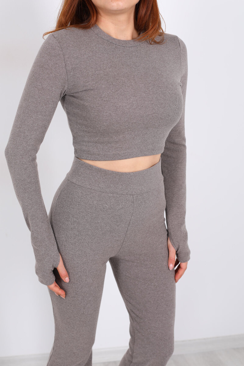 Vizon Kadın Crop - Tayt Takım - 2