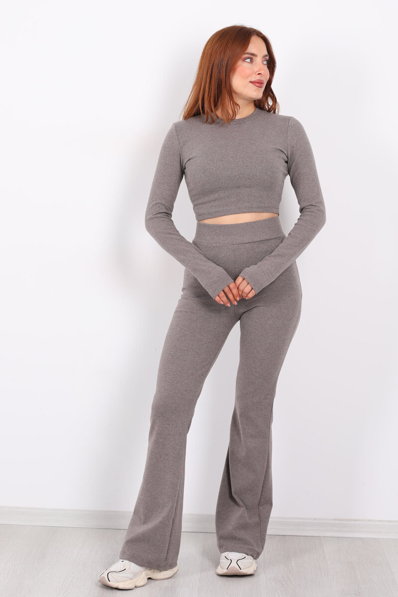 Vizon Kadın Crop - Tayt Takım - 3