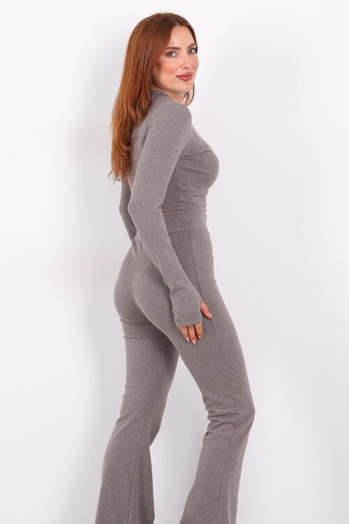 Vizon Kadın Crop - Tayt Takım - 6