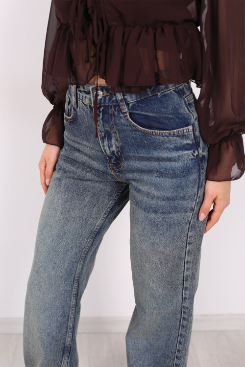 Wide Leg Tint Kadın Jeans - Berox (1)
